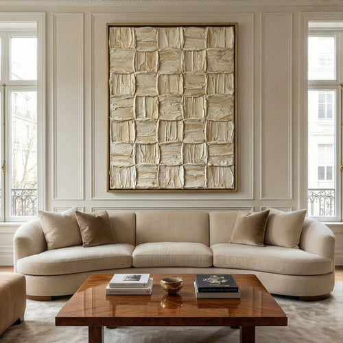 3D textured Art | Cream Rhythm