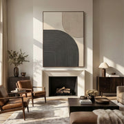 3D textured Art | Gray Arc Shadows