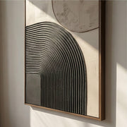 3D textured Art | Gray Arc Shadows
