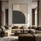 3D textured Art | Gray Arc Shadows