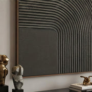 3D textured Art | Gray Arc Shadows