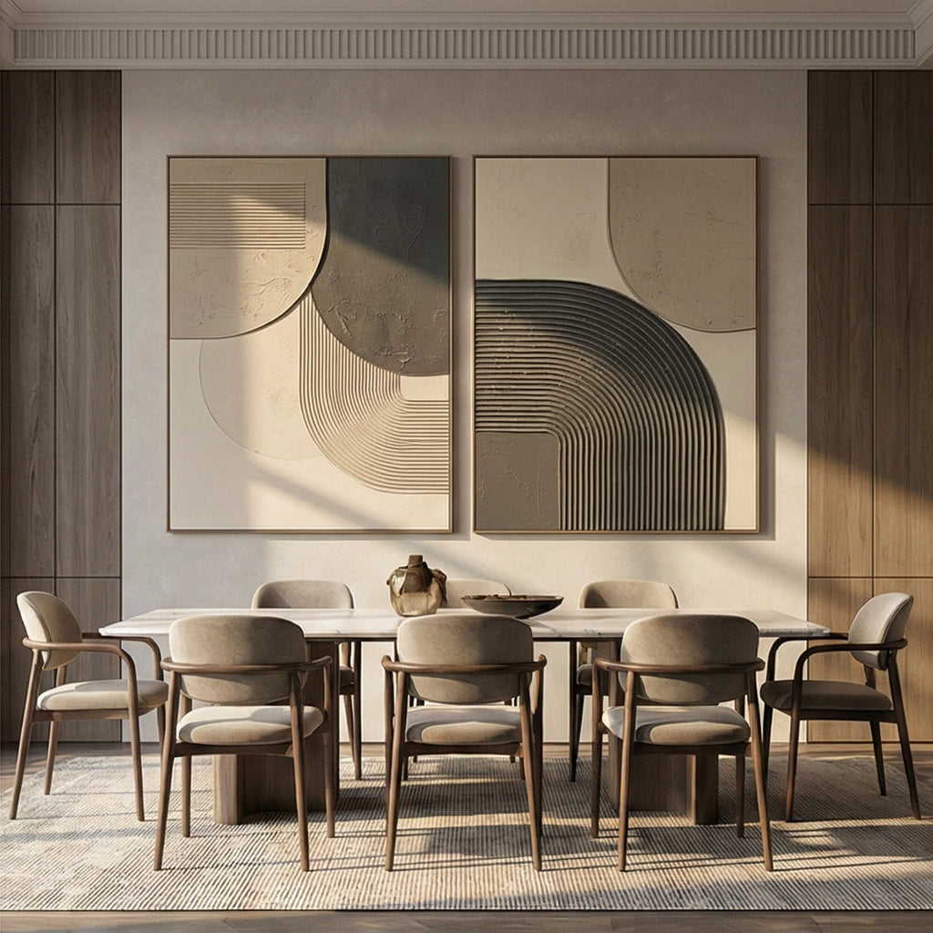 3D textured Art | Gray Geometry