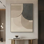 3D textured Art | Gray Geometry