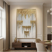 Contemporary Luxe Art | Gilded Cascade Tier