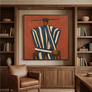 Vintage Americana Art | Striped Serenity