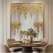 Contemporary Luxe Art | Gilded Cascade Tier