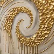 Contemporary Luxe Art | Golden Spiral Veil