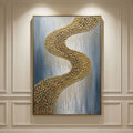 Contemporary Luxe Art | Gilded River Curve