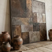 Wabi-Sabi Art | Burnished Earth Mosaic