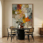 3D textured Art | Patchwork Serenity