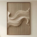 3D-Textured Art | Ivory Drift Line
