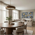 Contemporary Luxe Art | Golden Ember Bloom