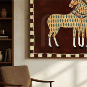 Vintage Americana Art | Spotted Horses
