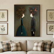 Surreal Art | Botanical Portrait Duo