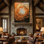 Abstract Art | Whirling Amber