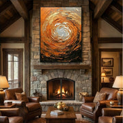 Abstract Art | Whirling Amber