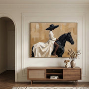 Vintage Americana Art | Ivory Reins Drift