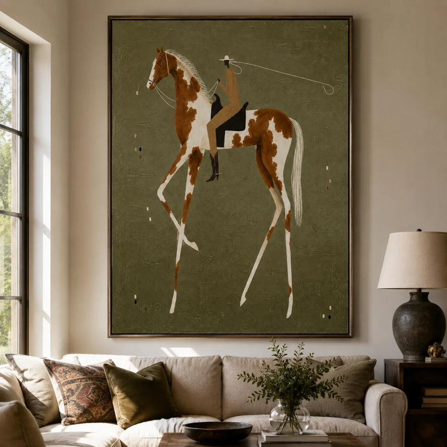 Vintage Americana Art | Ochre Reverie