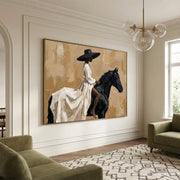 Vintage Americana Art | Ivory Reins Drift