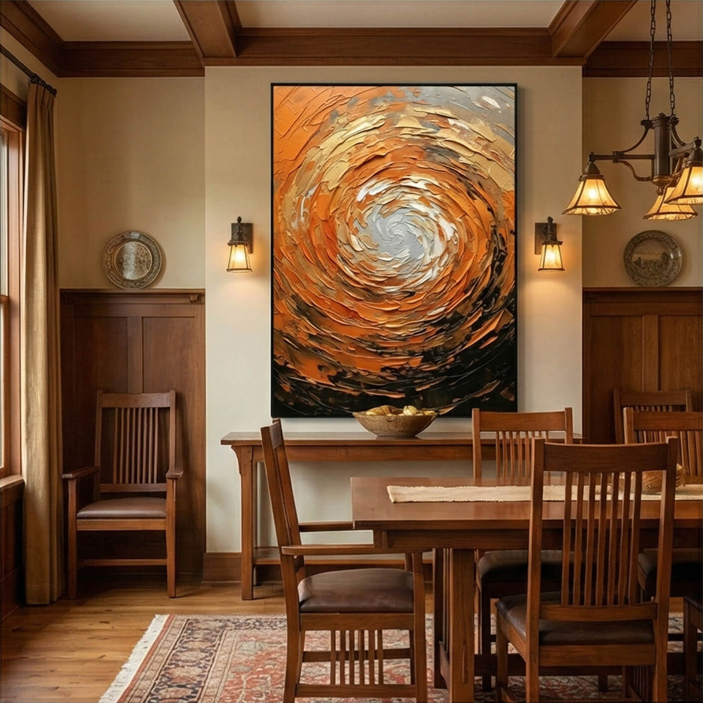 Abstract Art | Whirling Amber