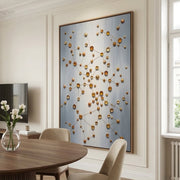 Contemporary Luxe Art | Golden Orbit Lattice