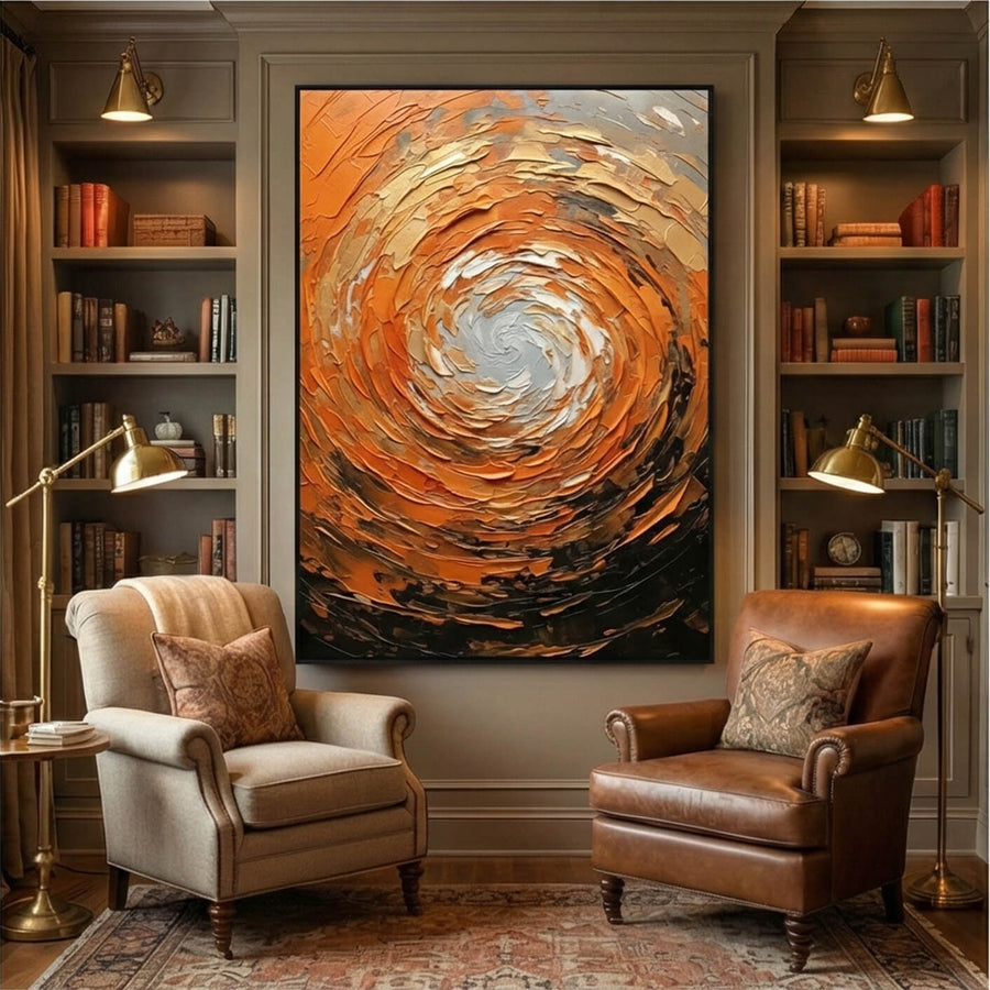 Abstract Art | Whirling Amber