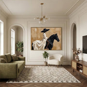 Vintage Americana Art | Ivory Reins Drift