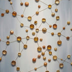 Contemporary Luxe Art | Golden Orbit Lattice