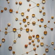 Contemporary Luxe Art | Golden Orbit Lattice