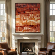 Abstract Art | Crimson Rhythm