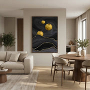 Contemporary Luxe Art | Golden Moon Passage