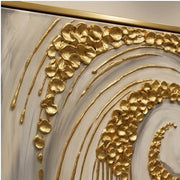 Contemporary Luxe Art | Golden Whisper Spiral