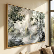 Impressionist Art | Misty Mountain Serenity