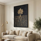 Contemporary Luxe Art | Golden Roots