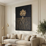 Contemporary Luxe Art | Golden Roots
