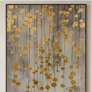 Contemporary Luxe Art | Gilded Rainfall