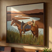 Vintage Americana Art | Riverbend Rest