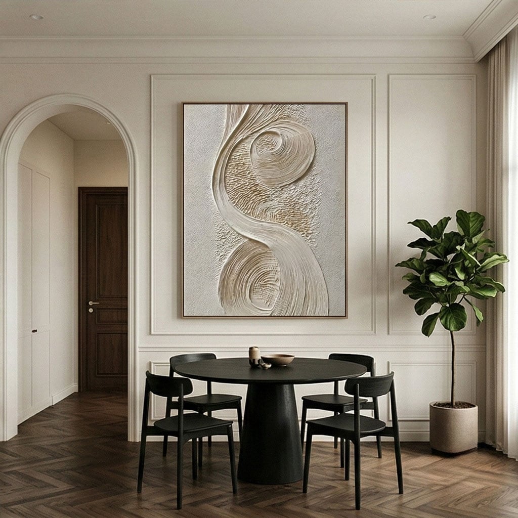 3D textured Art | Ivory Drift