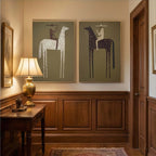 Vintage Americana Art | Silent Dialogue