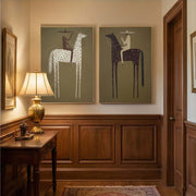 Vintage Americana Art | Silent Dialogue