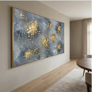 Contemporary Luxe Art | Golden Ember Bloom