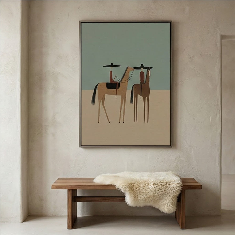 Vintage Americana Art | Desert Duet