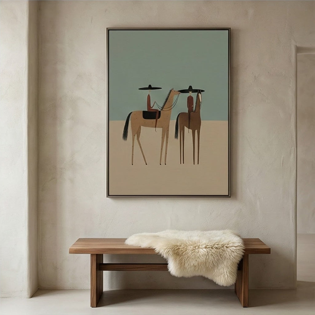 Vintage Americana Art | Desert Duet
