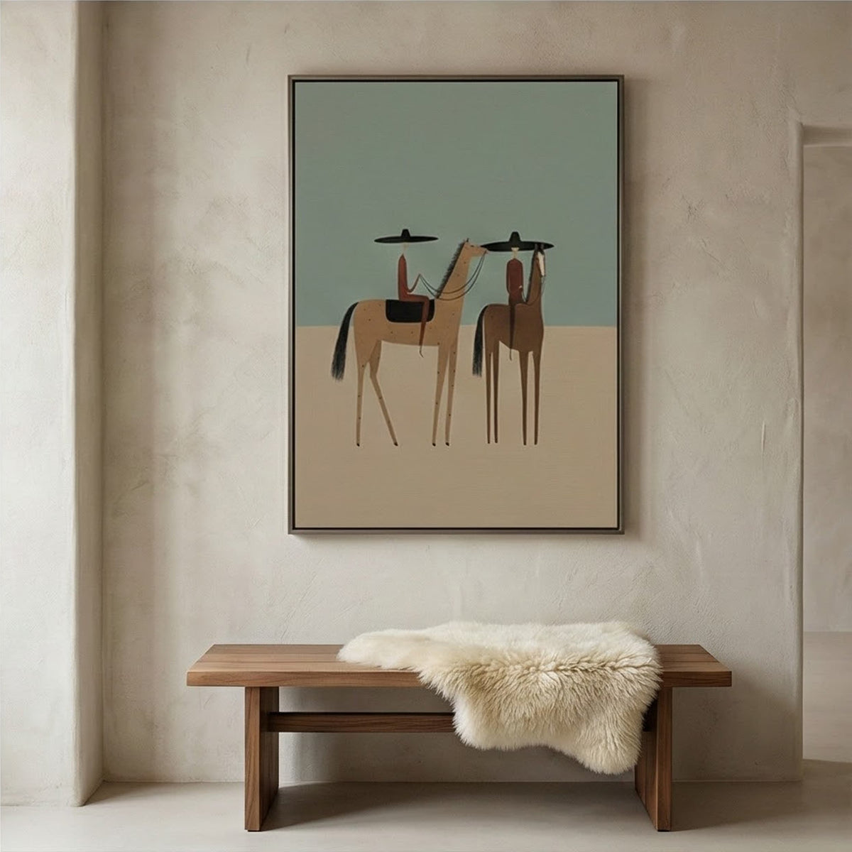 Vintage Americana Art | Desert Duet