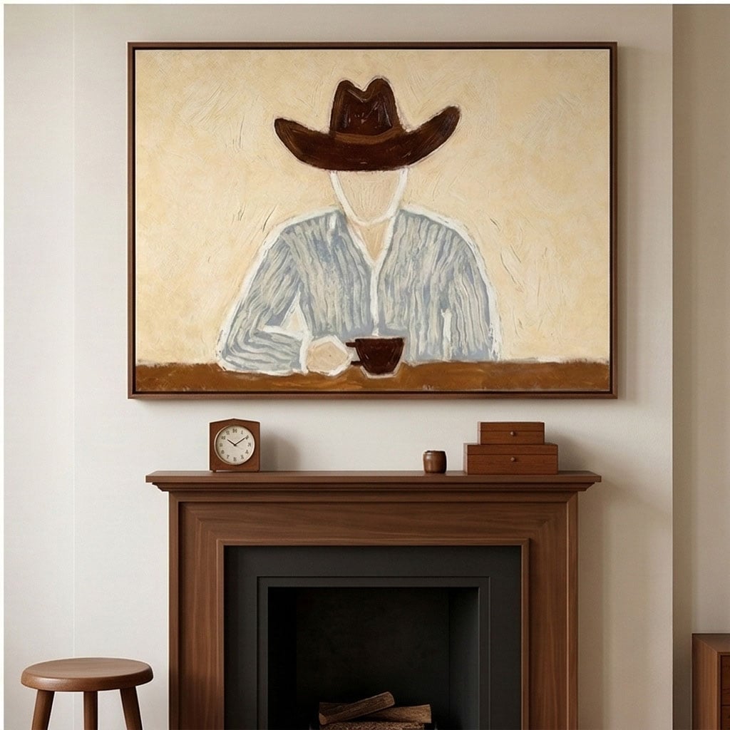 Vintage Americana Art | Morning Solitude
