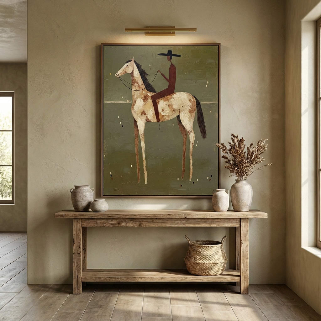 Vintage Americana Art | Olive Solitude