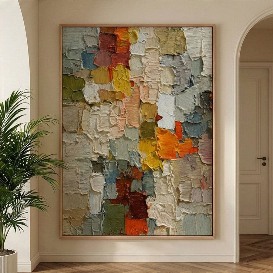 3D textured Art | Patchwork Serenity