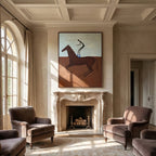 Vintage Americana Art | Galloping Rider