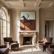 Vintage Americana Art | Galloping Rider