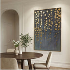Contemporary Luxe Art | Golden Blossom Rain